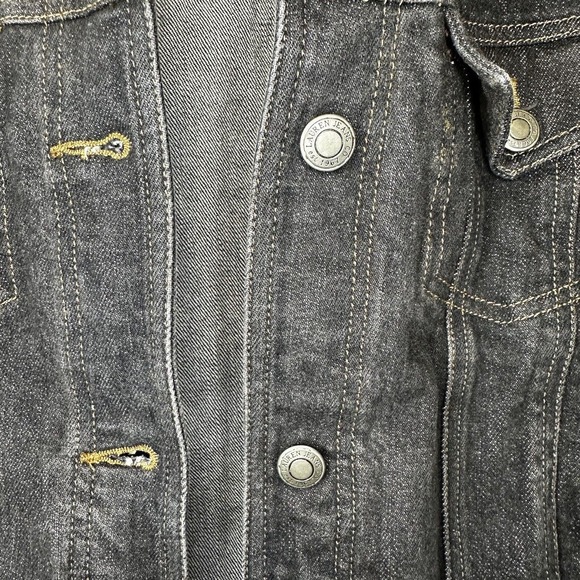 Ralph Lauren Womens Dark Denim Jean Jacket S Black Full Button Up‎ - Picture 5 of 9